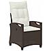 Sedia da Giardino 2 pcs Marrone e Crema 56 x 60 x 112 cm - Foto miniatura 4