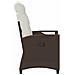 Sedia da Giardino 2 pcs Marrone e Crema 56 x 60 x 112 cm - Foto miniatura 6