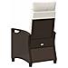Sedia da Giardino 2 pcs Marrone e Crema 56 x 60 x 112 cm - Foto miniatura 7