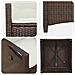 Sedia da Giardino 2 pcs Marrone e Crema 56 x 60 x 112 cm - Foto miniatura 8