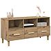 Mobile TV Rovere Artigianale 102 x 36 x 50 cm Legno multistrato - Foto miniatura 3