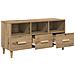 Mobile TV Rovere Artigianale 102 x 36 x 50 cm Legno multistrato - Foto miniatura 6
