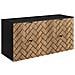 | Mobiletto 120 cm - Marron Mat - Mobili da bagno - Mobiletti - Piano di lavoro nero - Foto miniatura 1