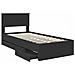 Struttura del letto Nero 75 x 190 cm Legno Ingegnerizzato - Foto miniatura 5