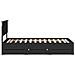 Struttura del letto Nero 75 x 190 cm Legno Ingegnerizzato - Foto miniatura 9