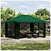Gazebo da giardino con pareti laterali 4 × 3 m Verde - Foto miniatura 2