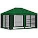 Gazebo da giardino con pareti laterali 4 × 3 m Verde - Foto miniatura 3