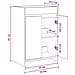 Mobiletto da Bagno Sotto Lavabo Rovere Sonoma 56 x 37,5 x 81 cm - Foto miniatura 7