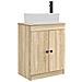 Mobile da bagno con lavabo Rovere Sonoma 54 x 35 x 83 cm - Foto miniatura 1