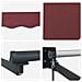 Tenda retrattile manuale con LED Borgogna e Antracite 4 x 2 m - Foto miniatura 9