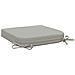Cuscini per Sedia in 4 Pezzi SOEST 4 pcs 100% Poliestere Grigio - Foto miniatura 4