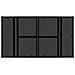 Set Divano da Giardino 11 pz Nero e Bianco Crema polyrattan - Foto miniatura 4