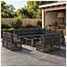 Set Divano da Giardino 12 pz Grigio e Grigio Scuro polyrattan - Foto miniatura 7