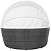 Divano Coperto Da Giardino In Rattan Grigio Sylt Lux - Foto miniatura 33