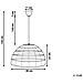 Lampadario In Rattan Marrone Chiaro Selenge - Foto miniatura 18
