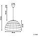 Lampadario In Rattan Marrone Chiaro Selenge - Foto miniatura 13