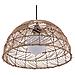Lampadario In Rattan Marrone Chiaro Selenge - Foto miniatura 15