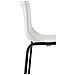 2 Sgabelli Alti HOOVER in Polipropilene - Set 2 Sgabelli Bar Design I Sedie Sgabello con Schienale I Sgabelli Ergonomici Bianco Nero - Foto miniatura 3