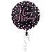 Amscan - Palloncino Alluminio Happy Birthday Nero E Fucsia - Foto miniatura 1