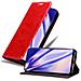 Custodia Compatibile Con Vivo Nex In Rosso Mela - Coperchio Protettiva Con Chiusura Magnetica, Funzione Stand E Tasca Per Le Carte - Foto miniatura 4