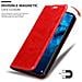 Custodia Compatibile Con Vivo Nex In Rosso Mela - Coperchio Protettiva Con Chiusura Magnetica, Funzione Stand E Tasca Per Le Carte - Foto miniatura 6