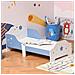 Letto Basso Per Bambini Di +3 Anni Con Sponde Blu E Bianco - Foto miniatura 2