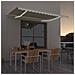 Tenda da Sole Retrattile Manuale LED 450x350 cm Crema - Foto miniatura 5