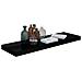 Scaffale A Parete Nero Lucido 80x23,5x3,8 Cm In Mdf - Foto miniatura 3