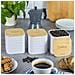 Kb-7485 Set Di Contenitori Da Cucina Con Coperchio In Bambù - Foto miniatura 8