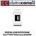 Presa Usb Bianca Con Aggancio Keystone Ecl-4089wh - Foto miniatura 1