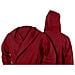 Accappatoio Con Cappuccio In Microfibra Adulto Unisex In Tinta Unita Vari Colori S Bordeaux - Foto miniatura 2