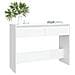 Tavolo Consolle Bianco 100x35x76,5 cm in Truciolato - Foto miniatura 3