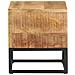 Tavolino 30x30x33 Cm In Legno Di Mango Grezzo - Foto miniatura 3