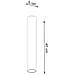 Applique Da Soffitto In Metallo Lagos 40 Bianco 400xø60 Mm Metallo - Foto miniatura 10