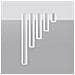 Applique Da Soffitto In Metallo Lagos 40 Bianco 400xø60 Mm Metallo - Foto miniatura 7