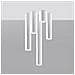Applique Da Soffitto In Metallo Lagos 40 Bianco 400xø60 Mm Metallo - Foto miniatura 9