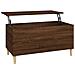 Tavolino Salotto Rovere Marrone 90x44,5x45 Cm Legno Multistrato - Foto miniatura 1