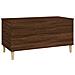 Tavolino Salotto Rovere Marrone 90x44,5x45 Cm Legno Multistrato - Foto miniatura 3