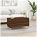 Tavolino Salotto Rovere Marrone 90x44,5x45 Cm Legno Multistrato - Foto miniatura 7
