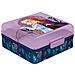 Disney Sandwich Box Viola Per Bambine In Plastica Frozen Elsa Anna Con Multi Scomparto - Foto miniatura 1