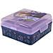 Disney Sandwich Box Viola Per Bambine In Plastica Frozen Elsa Anna Con Multi Scomparto - Foto miniatura 2
