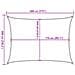 Vela Parasole 160 G /m Rettangolare Grigio Chiaro 6x8 M In Hdpe - Foto miniatura 2