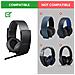 Cuscino Di Ricambio Per Cuscinetti Auricolari Per Sony Wireless Ps3/ps4/cechya-0080 Black - Foto miniatura 4