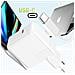Caricabatterie Usb-c Per Macbook Carica Rapida 30w Cavo 1 Metro E 70, Bianco - Foto miniatura 2
