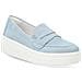 Blue Casual Closed Loafers Mocassino Pelle Scamosciata /nabuk Scarpe Donna Blu Eu 41, D1c05-11 - Foto miniatura 1