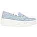 Blue Casual Closed Loafers Mocassino Pelle Scamosciata /nabuk Scarpe Donna Blu Eu 41, D1c05-11 - Foto miniatura 2