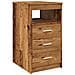 Cassettiera Legno Antico 40x50x76 Cm In Truciolato - Foto miniatura 2