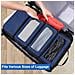 Borsa Portaoggetti Da Viaggio Pieghevole Organizer Di Grande Capacità Grey - Foto miniatura 3