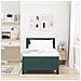 Letto Contenitore con Materasso Verde Scuro Singolo in Velluto - Foto miniatura 5