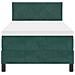 Letto Contenitore con Materasso Verde Scuro Singolo in Velluto - Foto miniatura 8